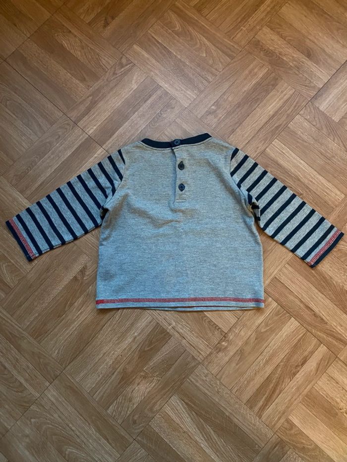 T-shirt manches longues taille 12 mois vintage - photo numéro 3