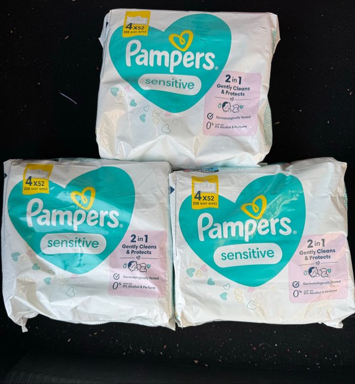 Lingettes Pampers Sensitive