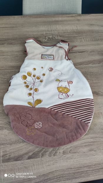 Lot gigoteuse et plaid velours