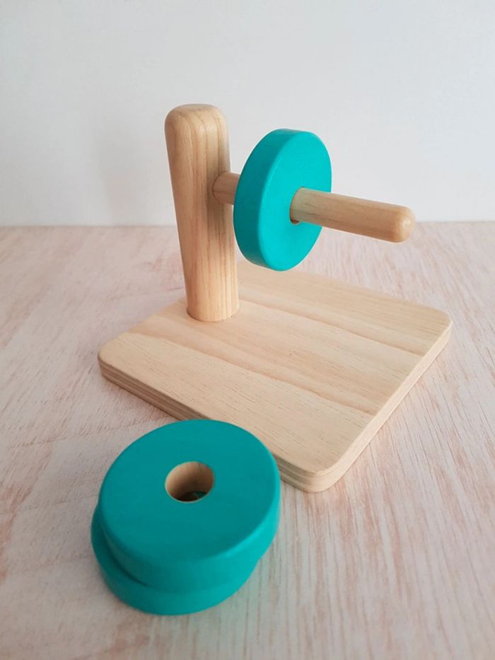 Puzzle trio Djeco et jeu disques à enfiler en bois - photo numéro 10
