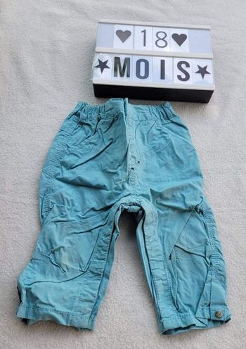 Pantalon Kitchoun bleu 18 mois