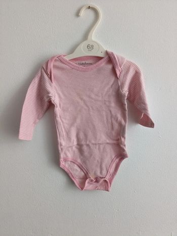 Body rayé kitchoun 9 mois rose