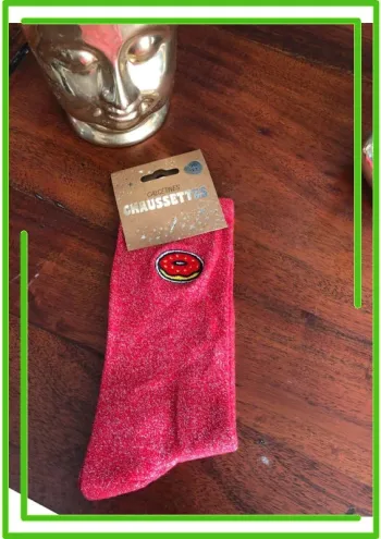 Chaussettes paillettes Fantaisie Donut P36-41