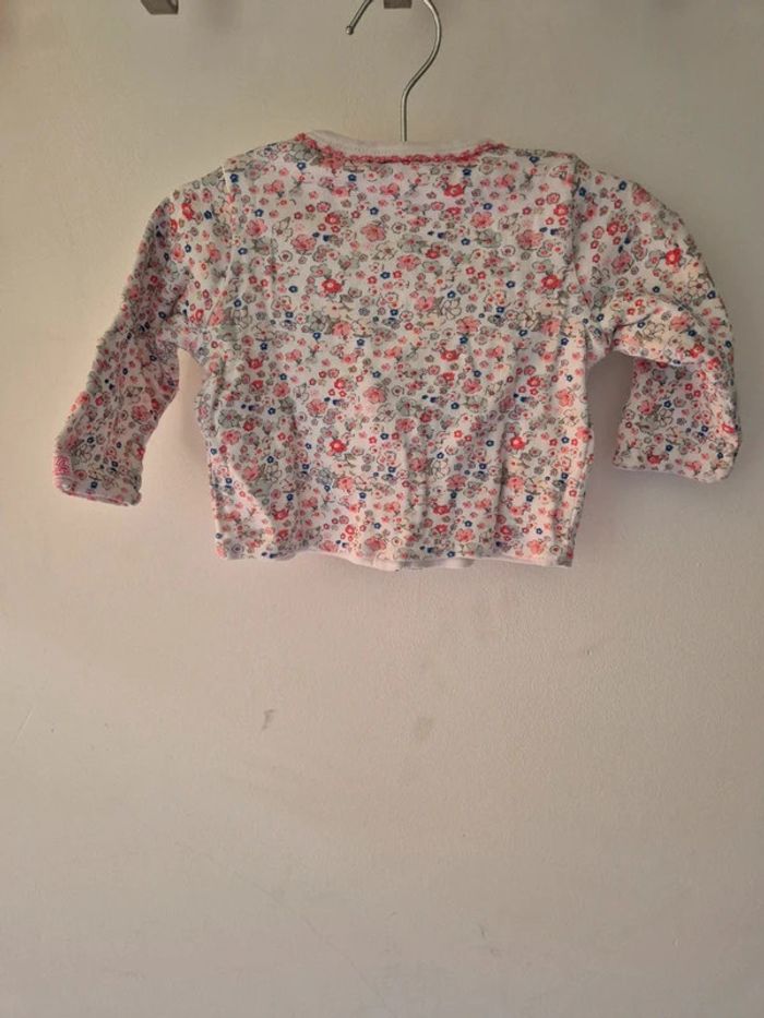Gilet imprimé floral Petit Bateau 6 mois - 67 cm - photo numéro 4