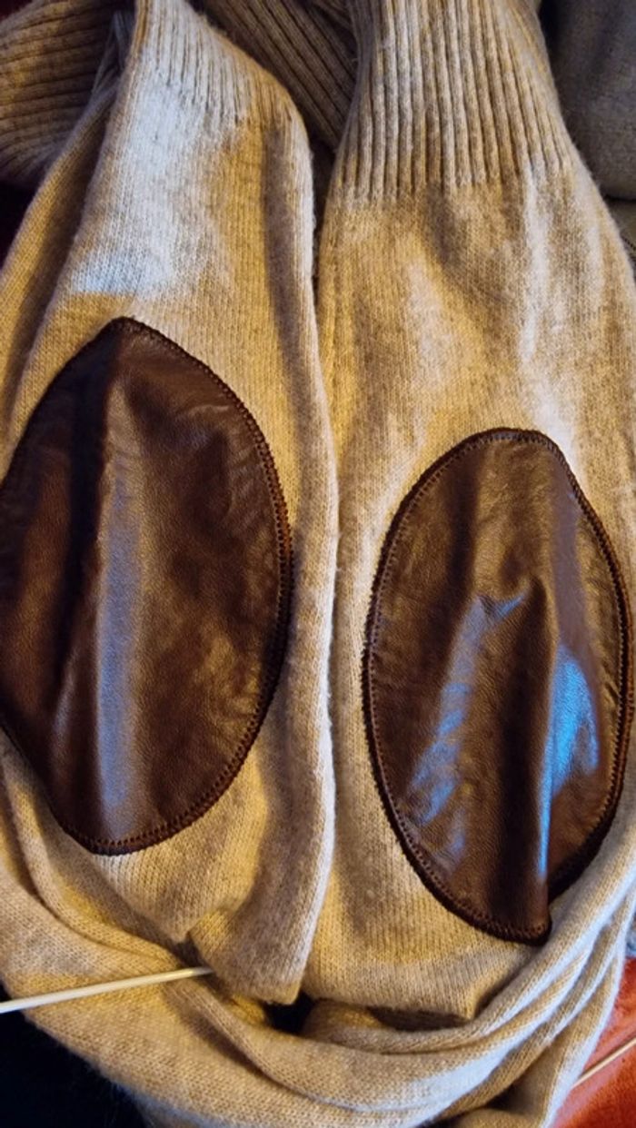 Robe Pull colle roulé marron clair - photo numéro 7