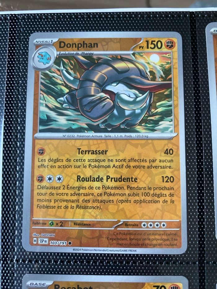 Carte Pokémon reverse neuf