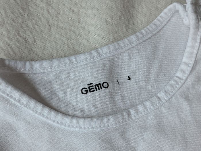 Tshirt ML blanc étoile rose - 4A - Gémo - photo numéro 5