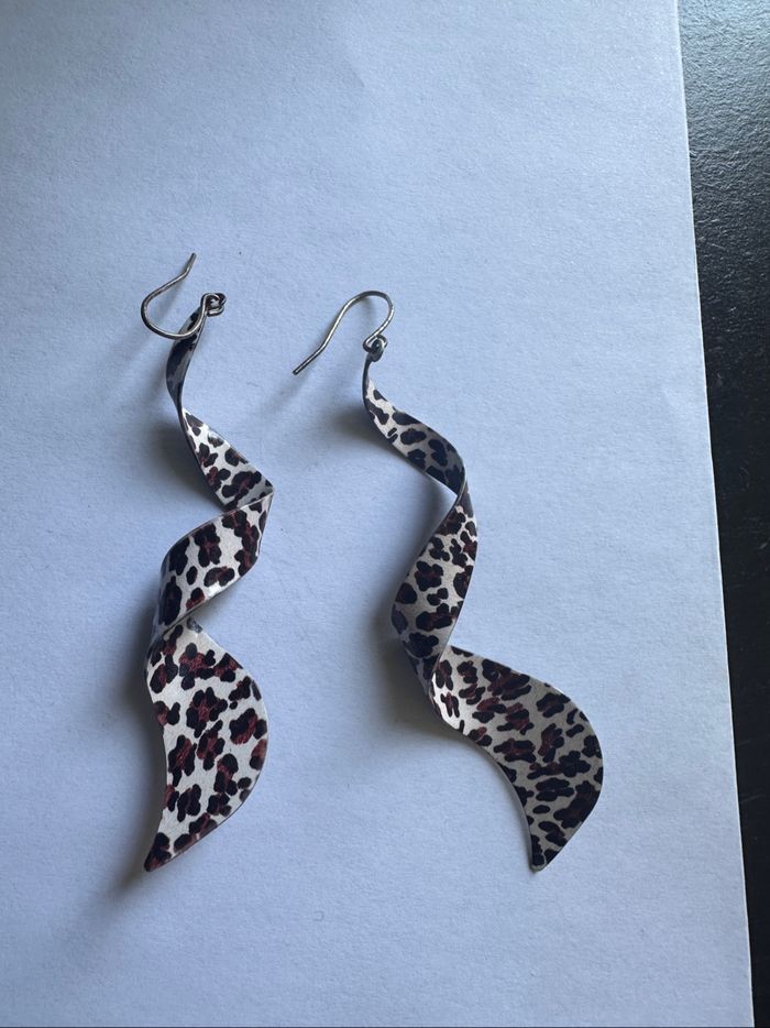 Boucles d’oreilles léopard - photo numéro 2