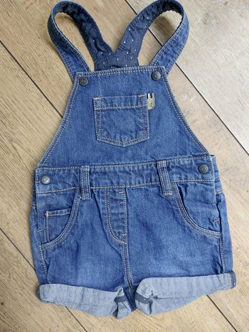 Salopette short jeans tbe