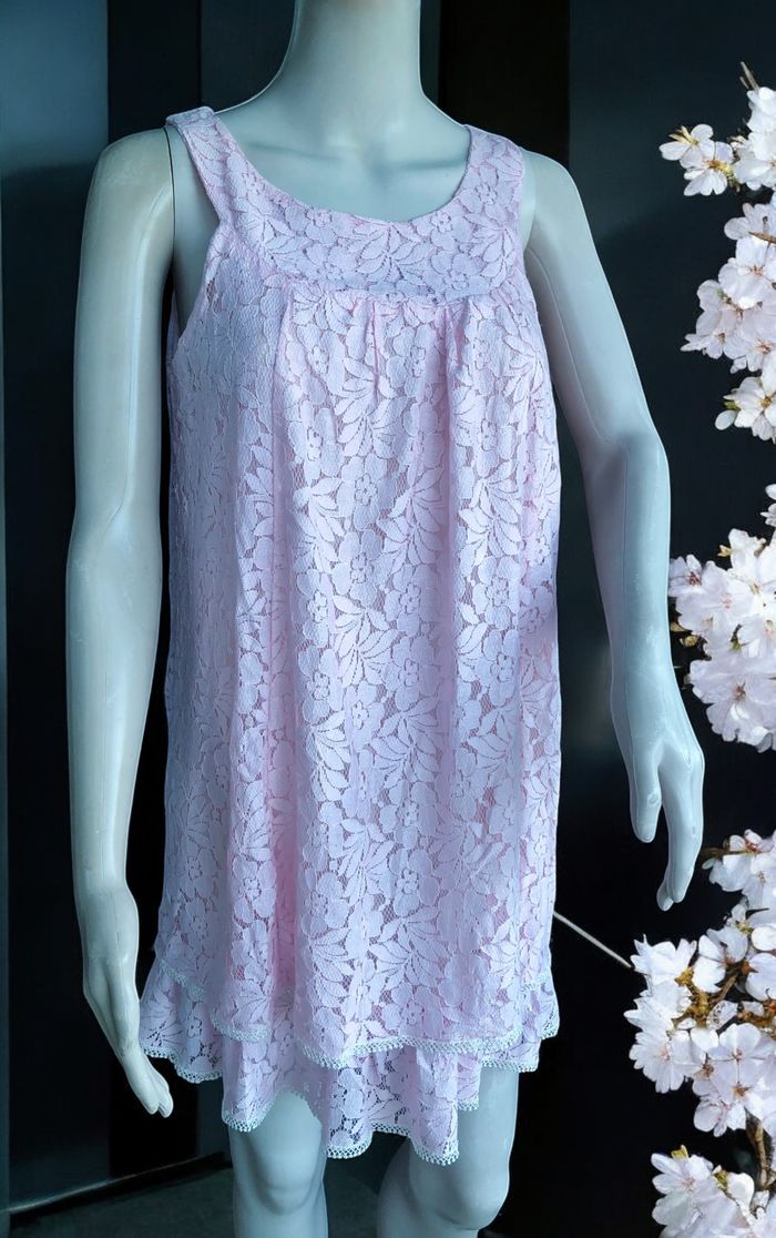 PATTY MOON - ROBE OU TUNIQUE FEMME BOHÈME CHIC DÉTAILS VOLANTS & GUIPURE M/L - photo numéro 8