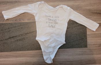 2 bodies manches longues 24 mois gemo