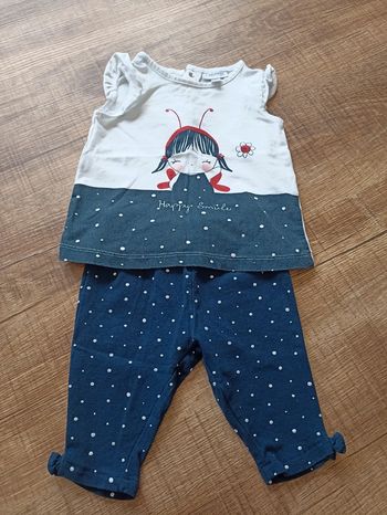 Ensemble fagottino fille été 6 - 9 mois