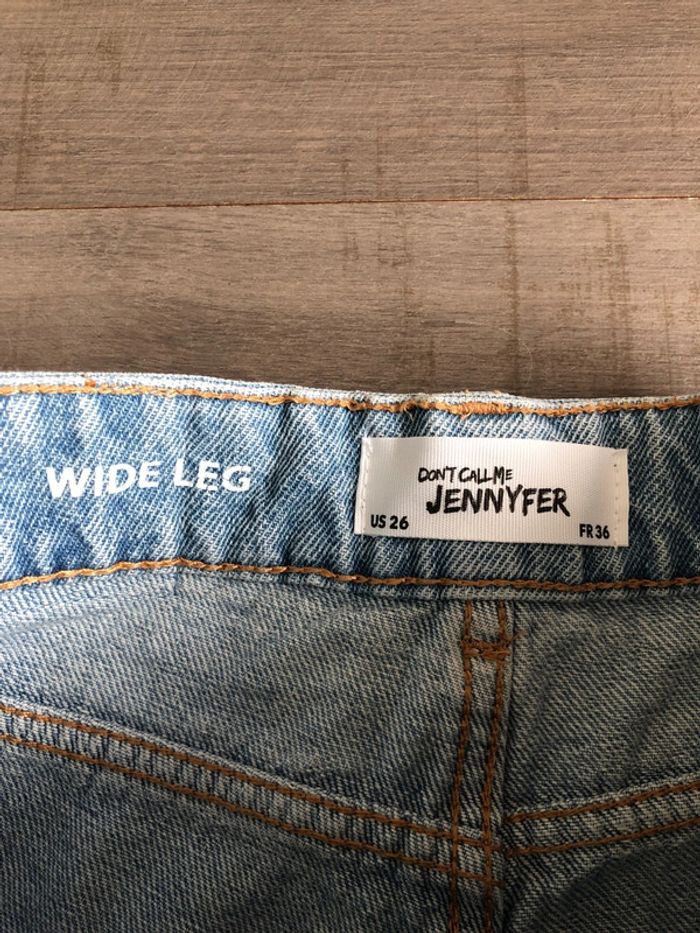 Jean jennyfer wide leg taille 36 bleu clair neuf - photo numéro 3