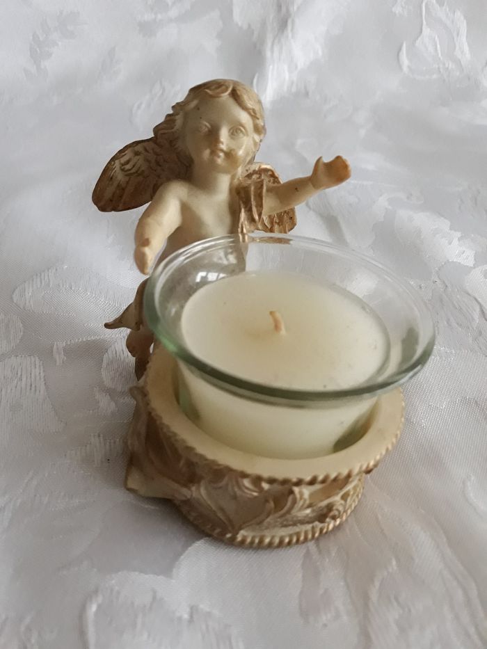 Faby27800 Porte bougie Ange avec son pot - photo numéro 3