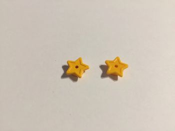 Lot x2 Assiette ronde 1x1 avec étoile 11609 orange clair vif pièce détachée Lego #A49