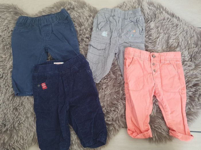 Lot vêtements taille 3 mois: 6 t-shirts manches longues et 4 pantalons - photo numéro 2