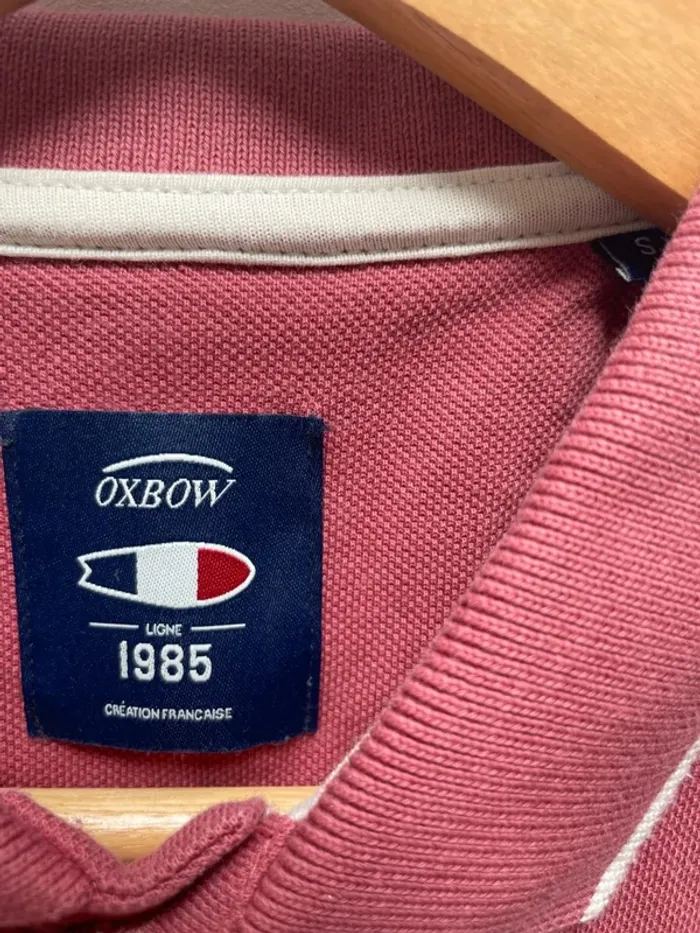 Polo Oxbow dark pink vintage Mens Size Small - photo numéro 11
