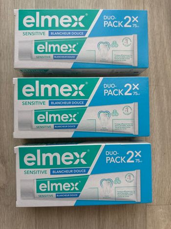 Lot 6 dentifrice Elmex sensitive blancheur neuf