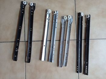 Lot de 4 paires coulisses / glissières