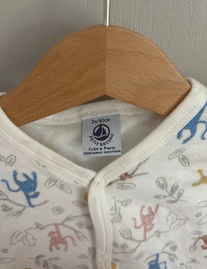 Pyjama Petit Bateau – 3 mois (60 cm) - photo numéro 2