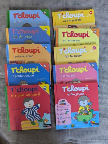 Lot de 10 livres T'choupi