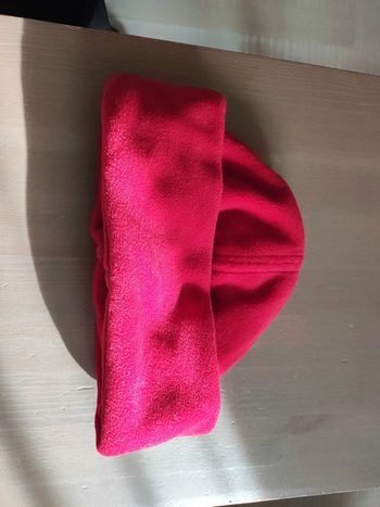 Bonnet tout doux rouge