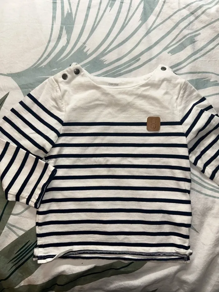 T-shirt marinière obaibi okaidi