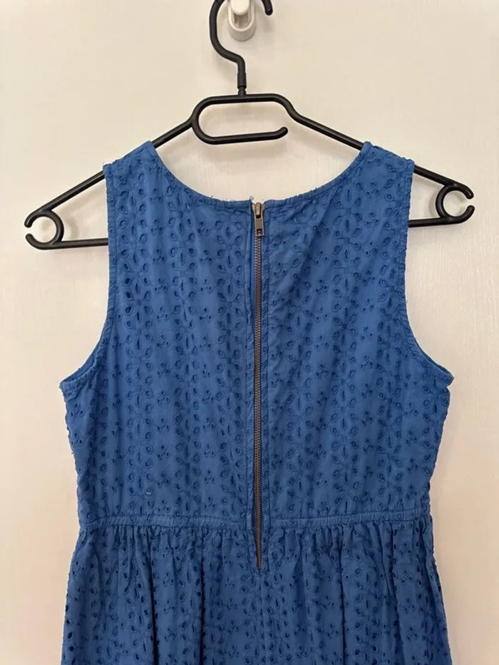 Robe fille trapèze broderie chic fille été - photo numéro 2