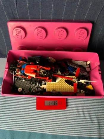 Lego Vrac 1.436 kg avec caisse rose