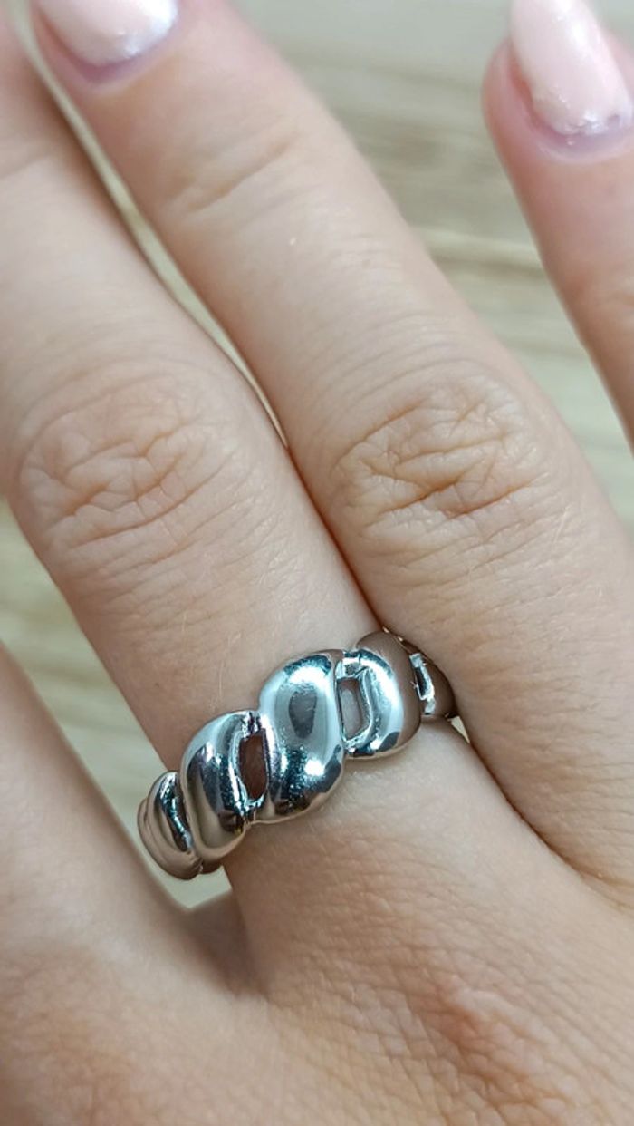 Bague acier inoxydable argenté - photo numéro 3
