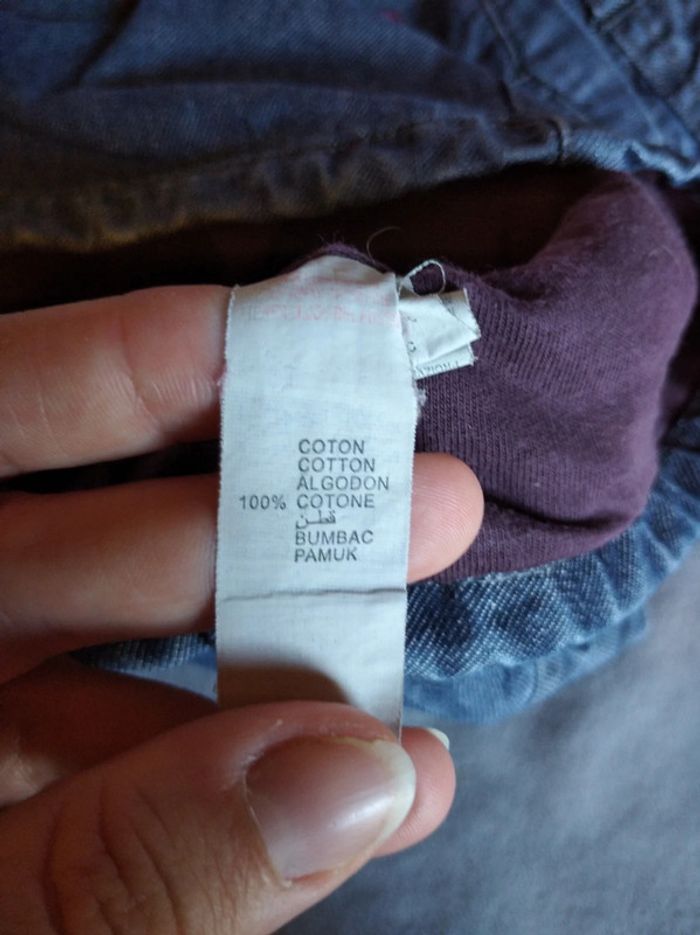 Robe jeans doublée style salopette Fille 12 mois Sergent Major 100% coton - photo numéro 13