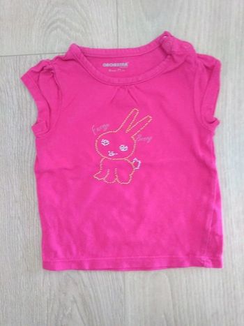Tee shirt lapin rose Orchestra 9 mois