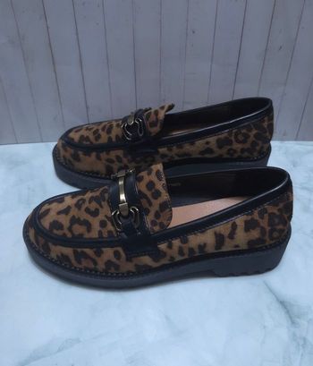 Mocassins Femme Léopard Chic - Détails Doré - Neufs Taille 39
