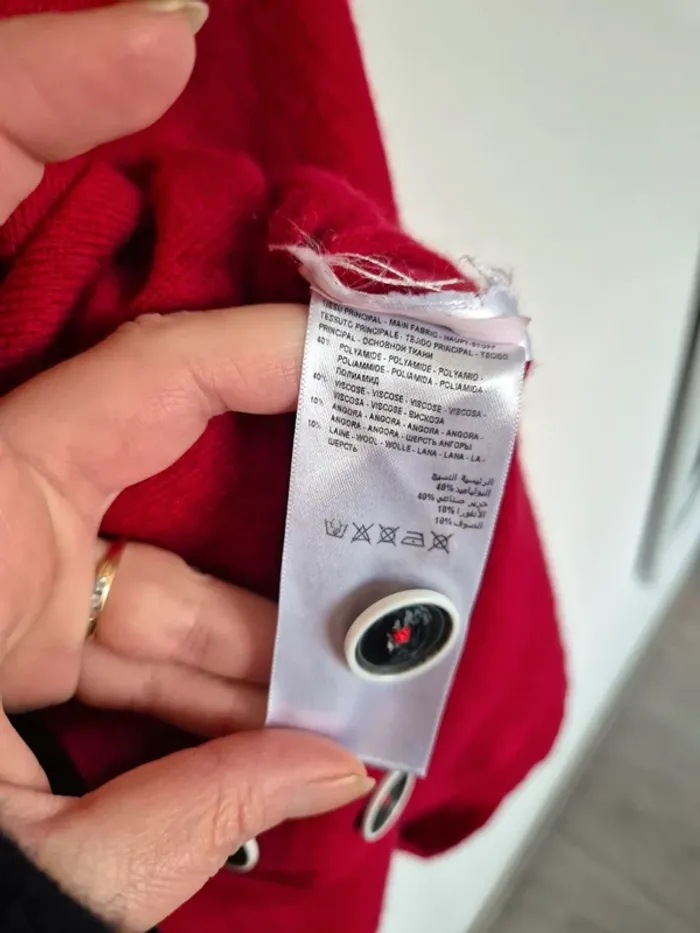 Pull à capuche angora mohair Kookaï taille 2 - photo numéro 3