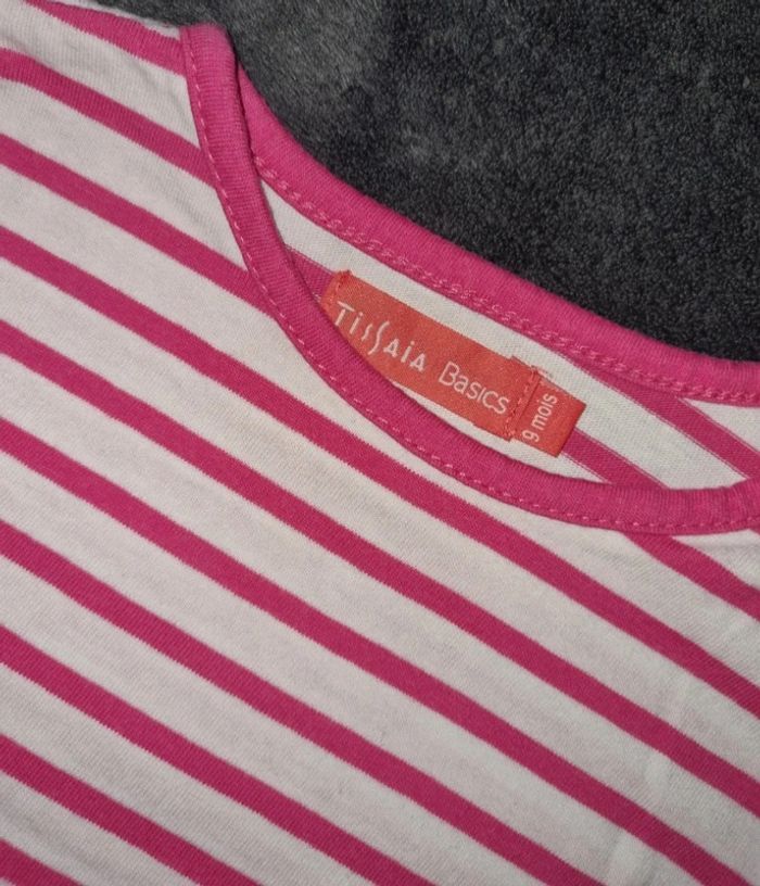 Tee-shirt manches longues fille taille 9mois - photo numéro 2