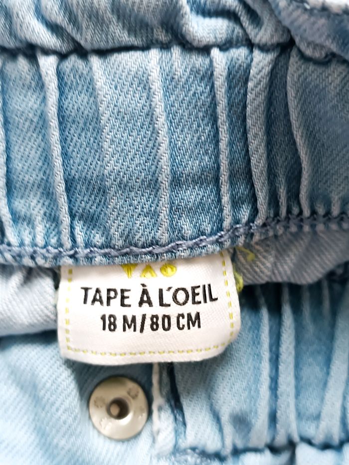 Jean bébé fille 18 mois tape à l'oeil - photo numéro 2
