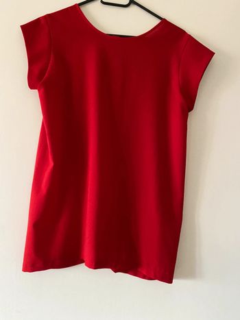 T-shirt chemisier bi matière