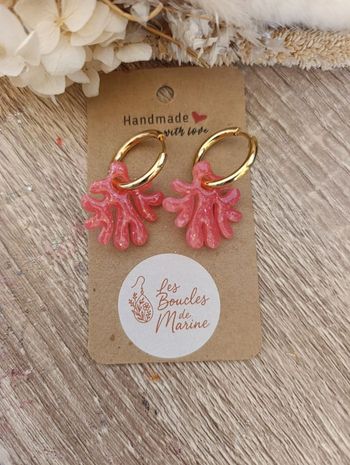 Boucles d'oreilles en résine 
