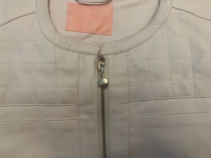Vends veste rose pale similicuir cool club taille 128cm / 8ans en très bon état - photo numéro 6