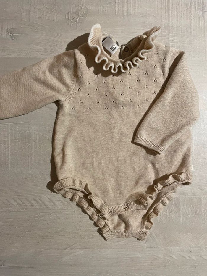 Body en laine bébé 1 mois OBAIBI