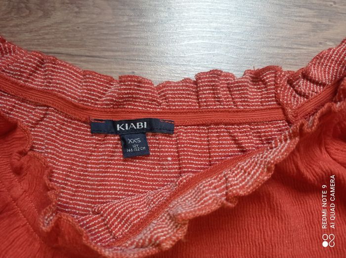 T-shirt fille crop top bardot, Kiabi, taille 12 ans (XXS), Neuf - photo numéro 2