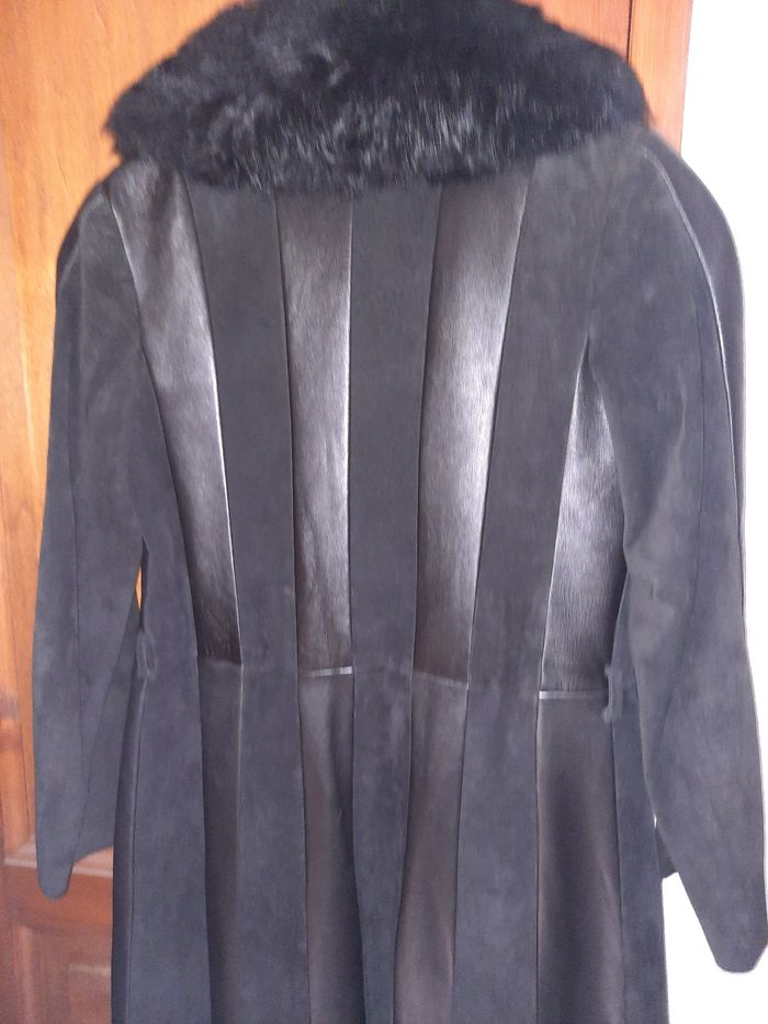 Manteau cuir et daim - photo numéro 4