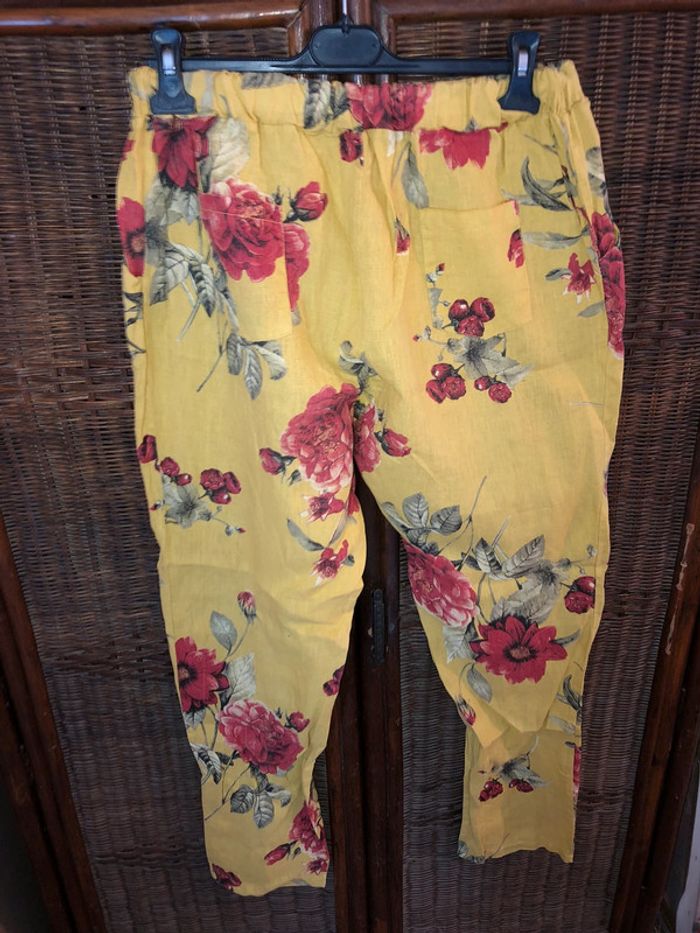 Pantalon en lin taille unique - photo numéro 3