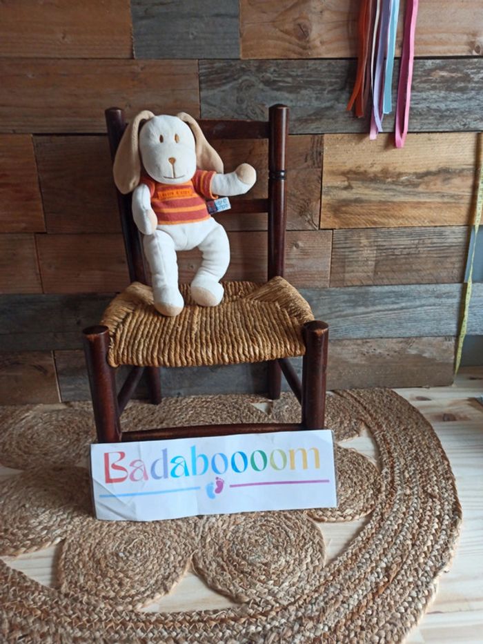 Doudou peluche chien sucre d'orge tbe