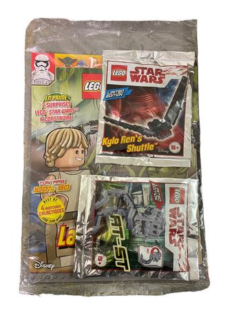 Magazine Lego Star Wars + deux vaisseau Kylo Ren's Shuttle + At ST neuf