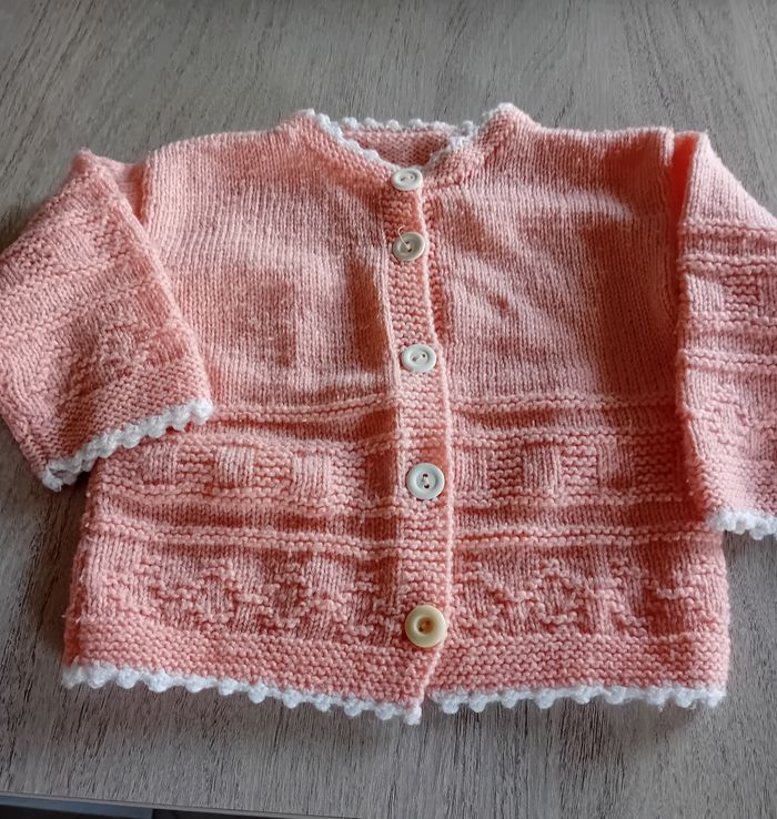 Gilet tricoté main