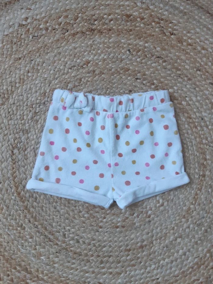 Short velours à motif pois Orchestra 36 mois