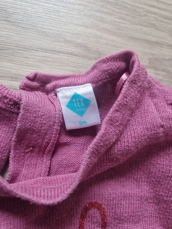 Pull bébé fille Tex 9 mois - photo numéro 3