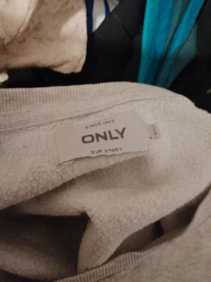Pull gris only taille L - photo numéro 4