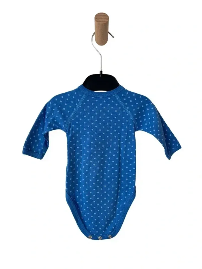 LOT DE 2 bodies manches longues (petites étoiles) - Petit Bateau 1 mois (54cm) - photo numéro 7